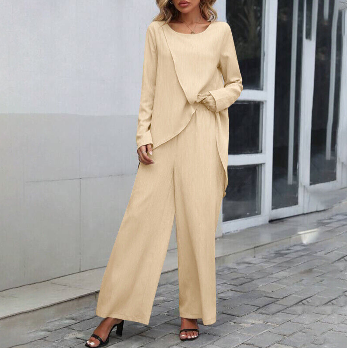 Modesty - 2-delige wijde jumpsuit